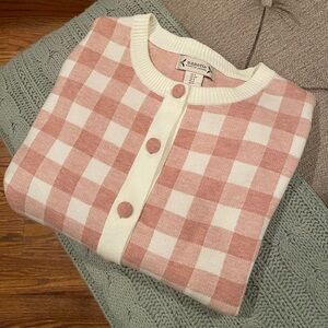 Nanette Lepore.. Ladies Plaid Sweater.. EUC